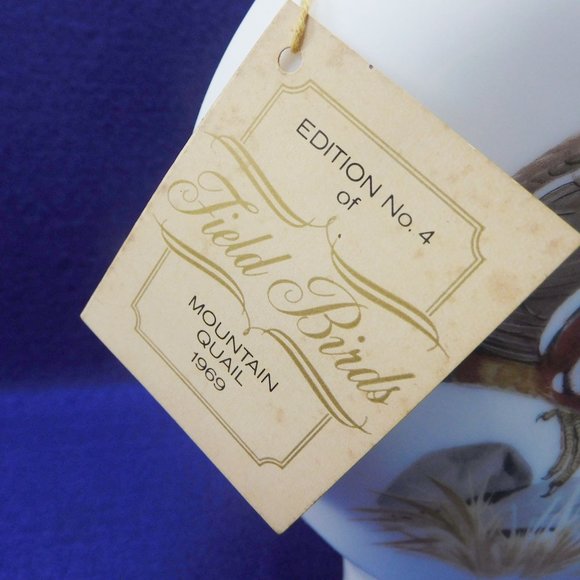 Dant Whiskey Bottle Field Birds MOUNTAIN QUAIL 4th Edition 1969 Decanter - Picture 3 of 7